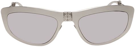 givenchy silver sunglasses|givenchy large modern sunglasses.